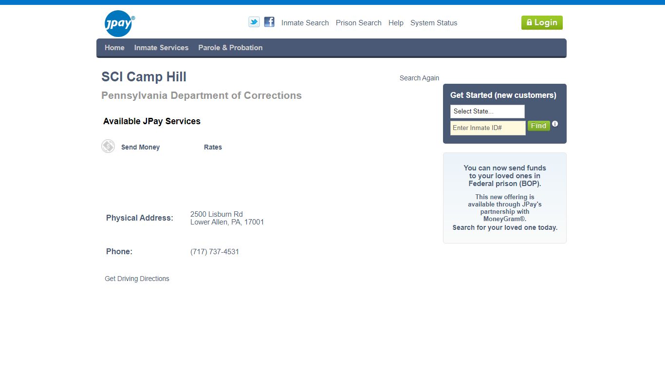 SCI Camp Hill - JPay, Inc.